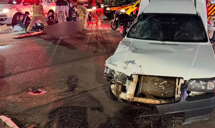 Jovem de 18 anos morre após grave acidente entre Fiorino e moto elétrica em Maringá