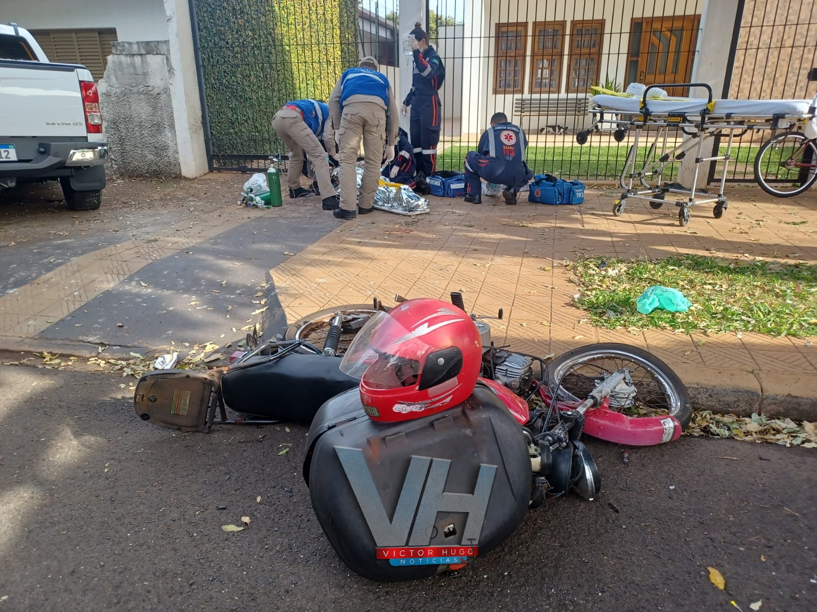 Motociclista é intubado após colisão em Maringá