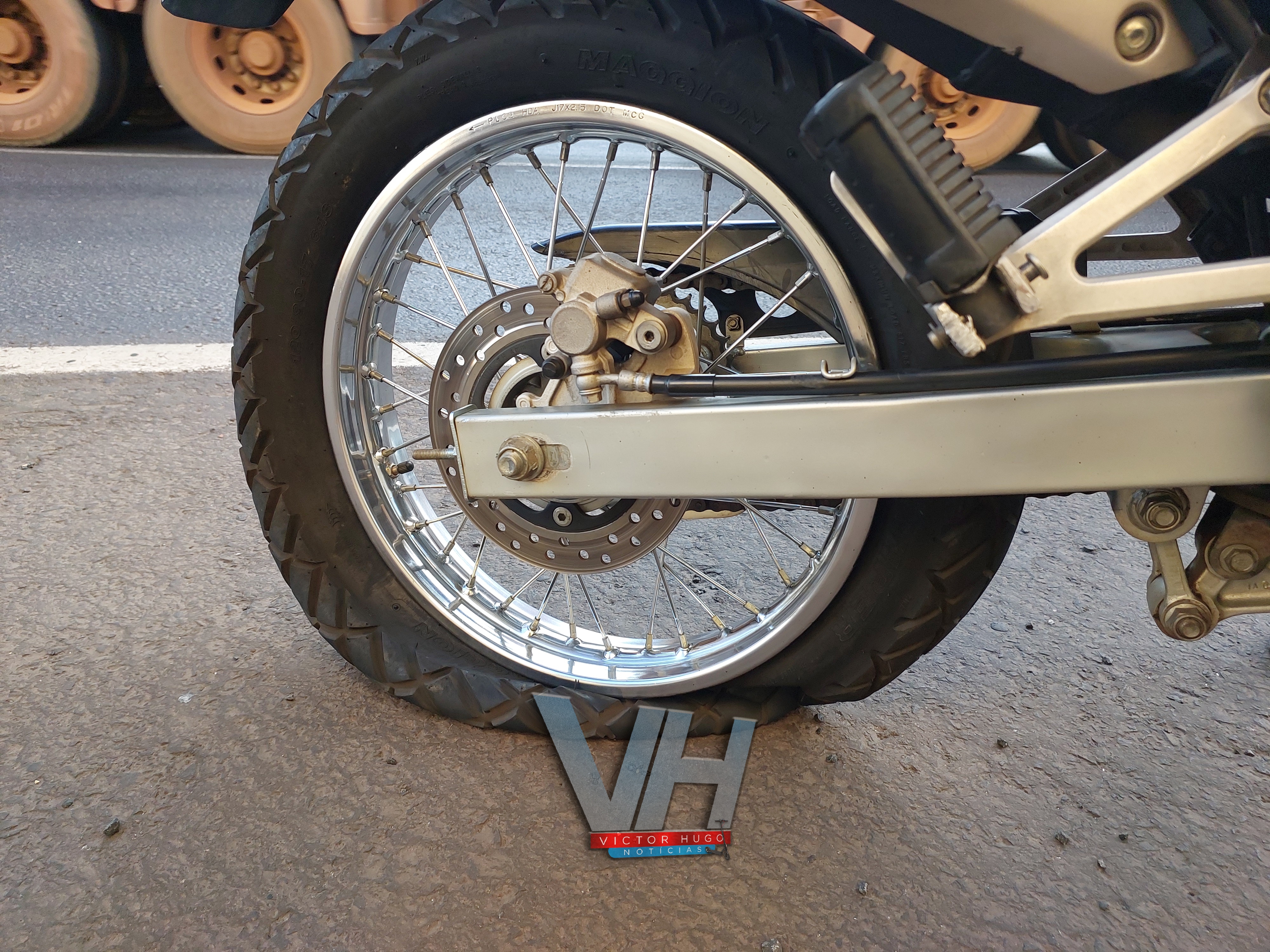 Vigilante é intubado após queda de moto em Sarandi