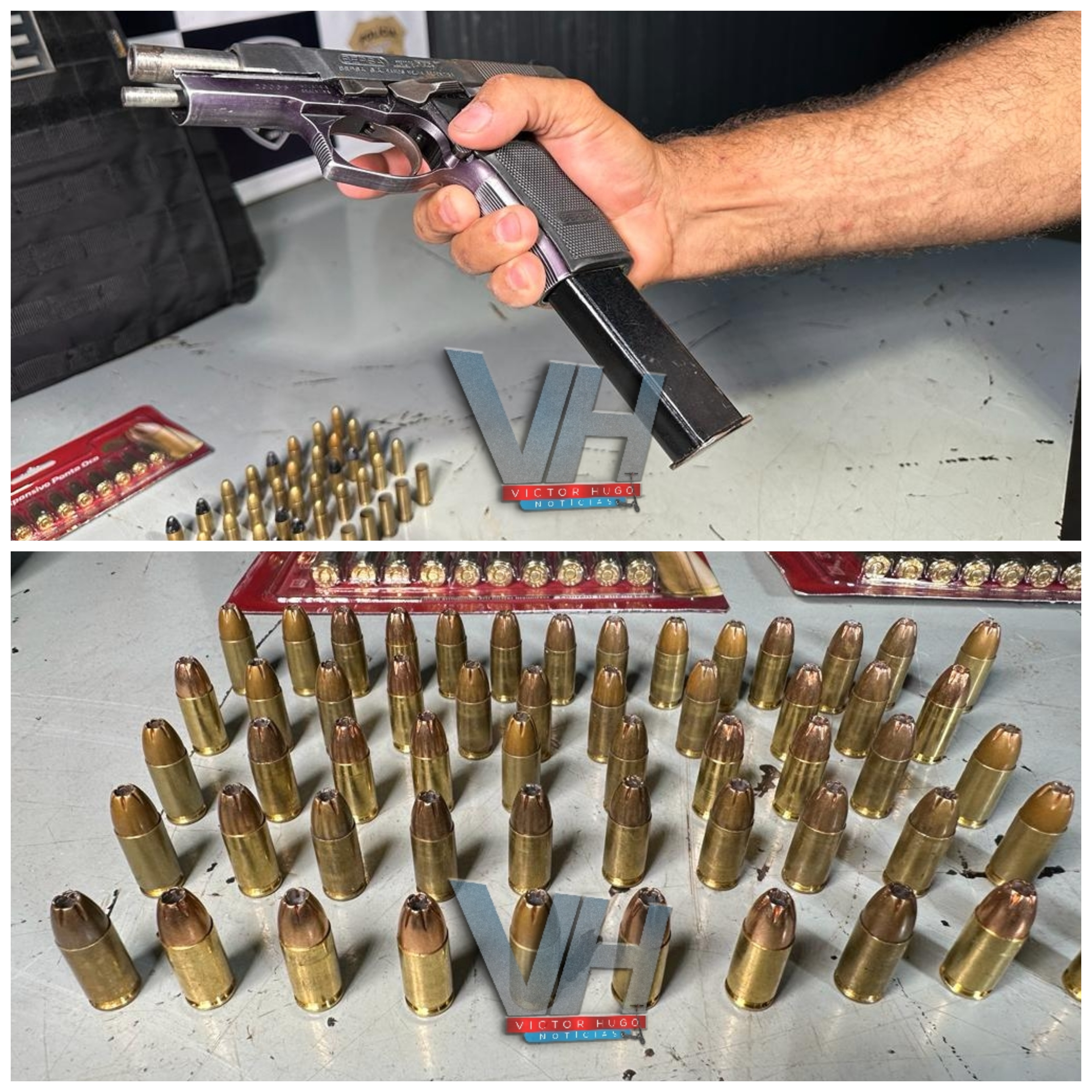 Rapaz que morava em Sarandi é preso pela Choque com arma de fogo e munições em Maringá