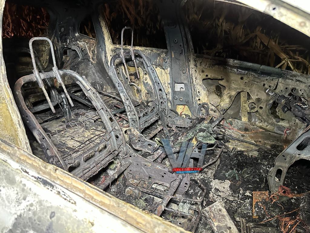 Carro furtado é encontrado incendiado em Sarandi