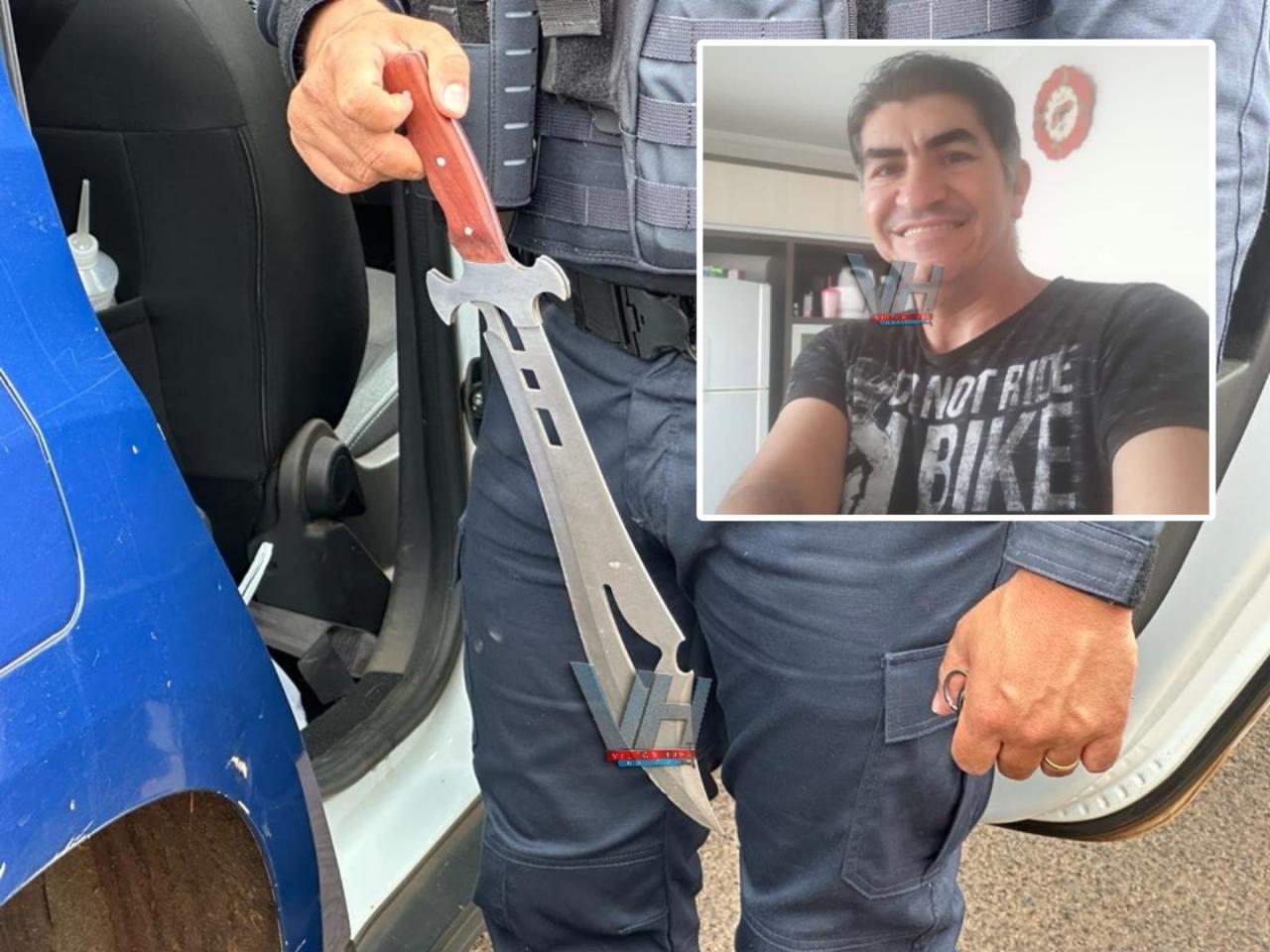 Homem armado com faca em surto tenta pegar arma de Guarda Civil Municipal de Sarandi e acaba baleado