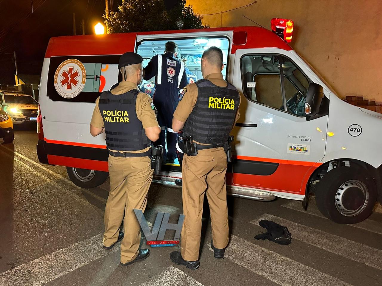 Homem é socorrido após ser esfaqueado no jardim Ana Eliza em Sarandi