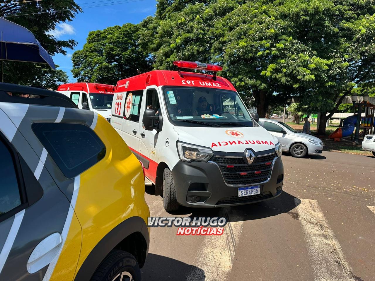 Jovem é socorrido após ser agredido a pauladas em Sarandi