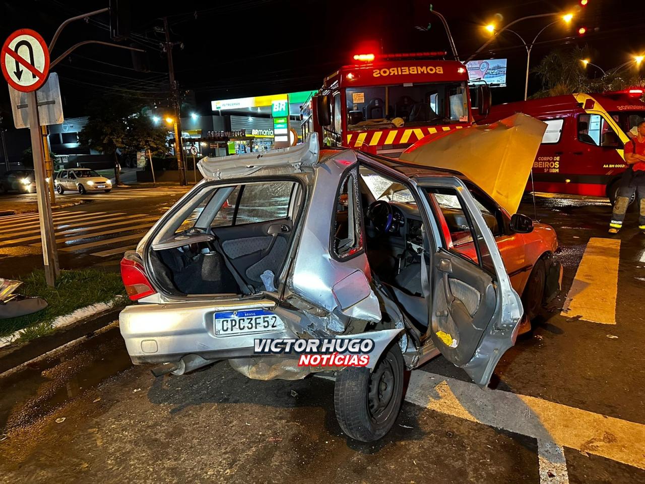 Motorista com suspeita de embriaguez é intubado após batida na Vila Nova em Maringá