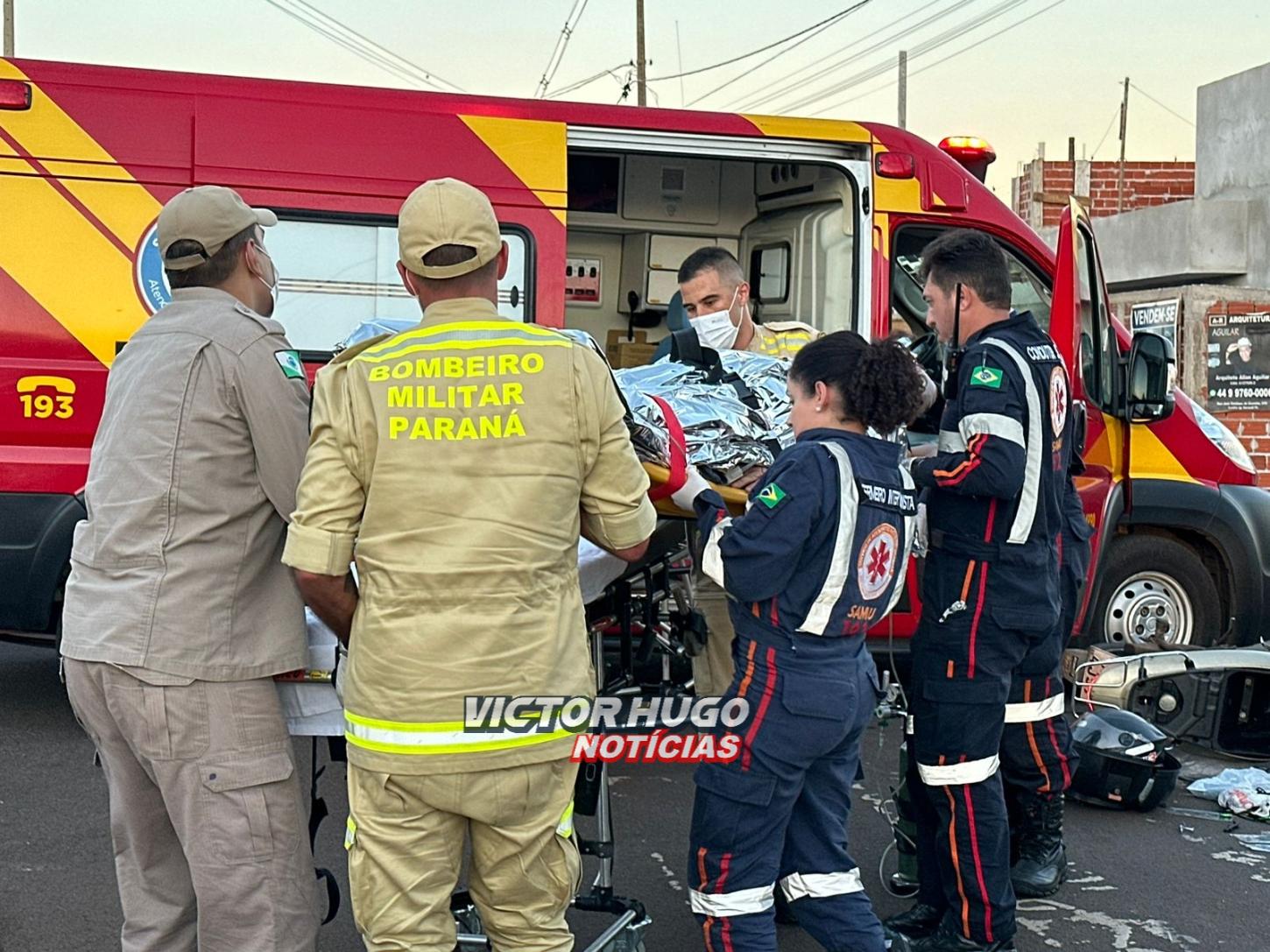 Motociclista é intubado após colisão no jardim São Paulo em Sarandi