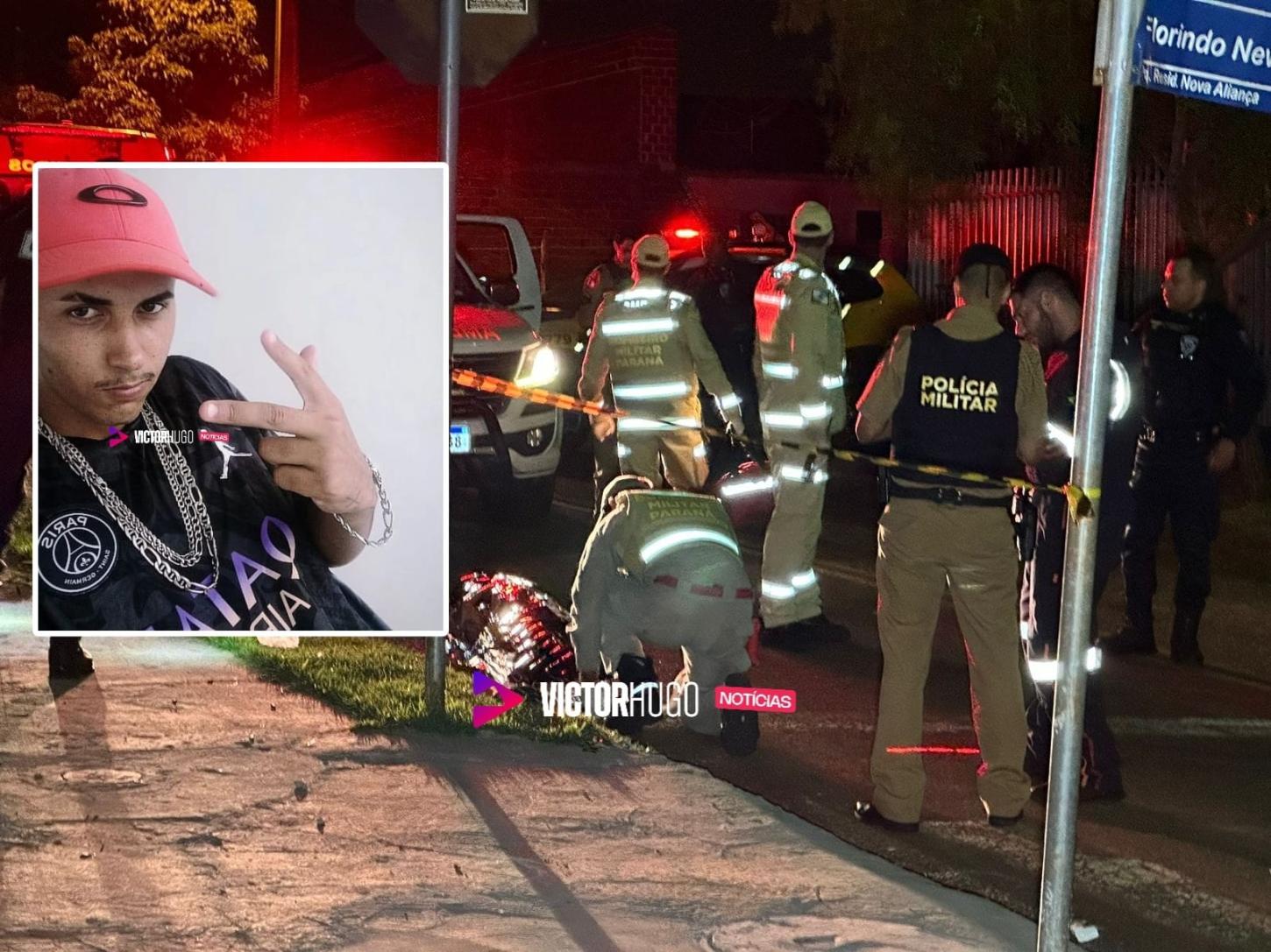 Jovem de 19 anos é atropelado e morto a tiros no Jardim Nova Aliança em Sarandi