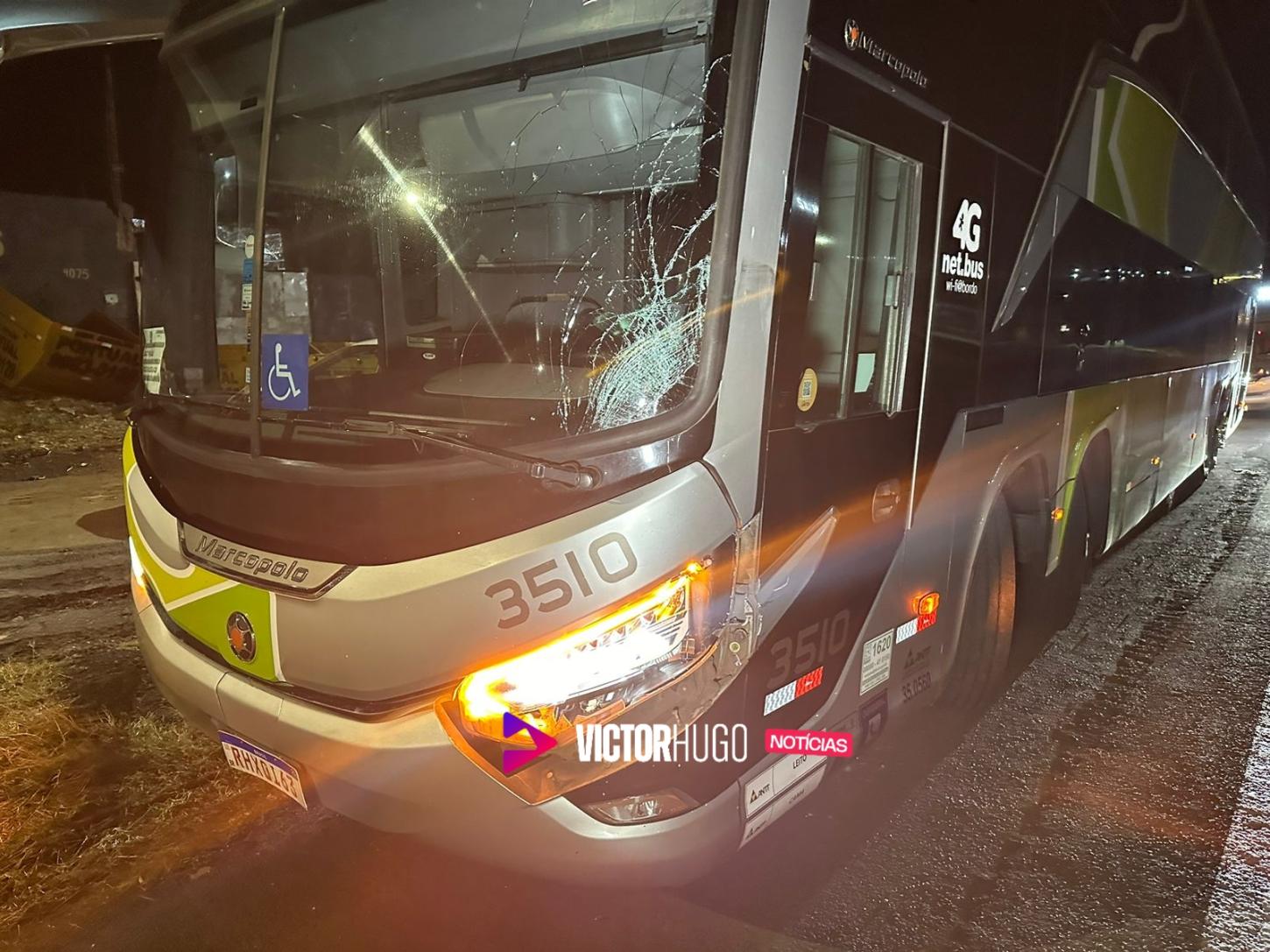 Homem morre após ser atropelado por ônibus na BR-376 em Sarandi