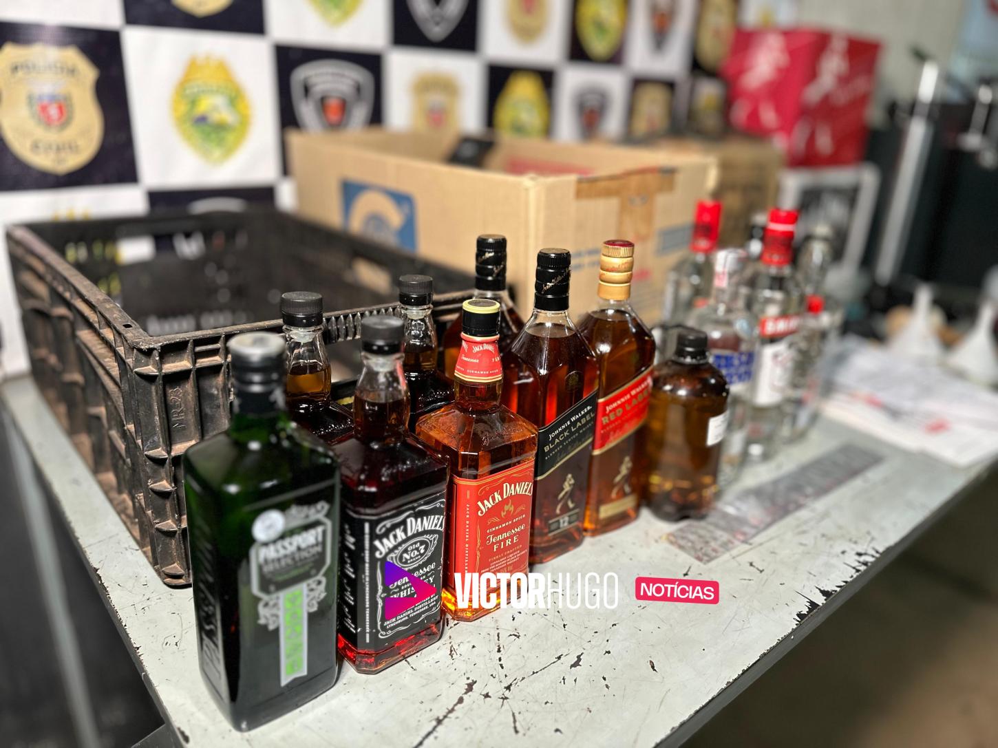 Polícia encontra fábrica que falsificava Whiskey e vodka em Maringá