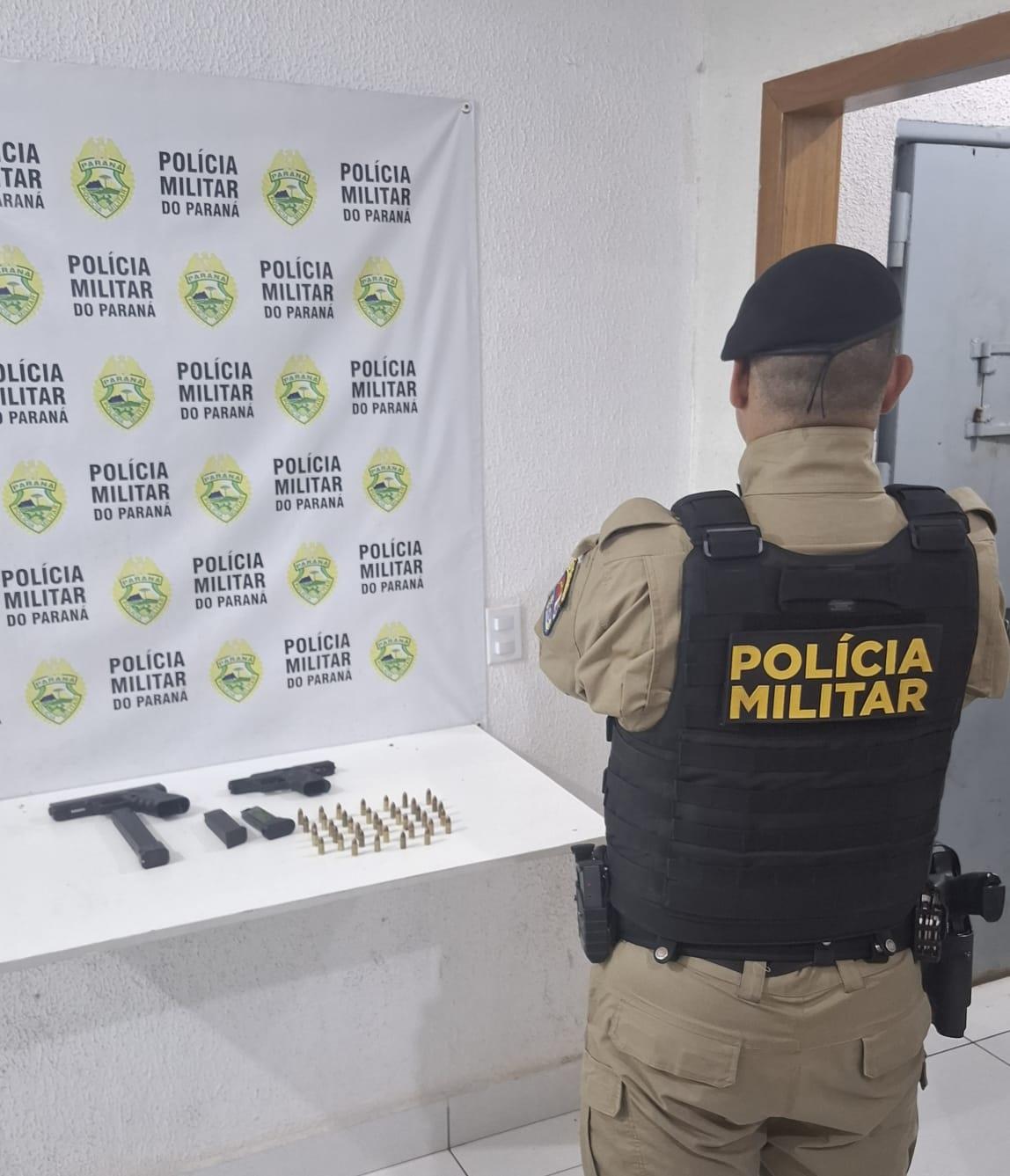 Polícia Militar prende dois homens armados em Sarandi; duas pistolas 9 mm foram apreendidas
