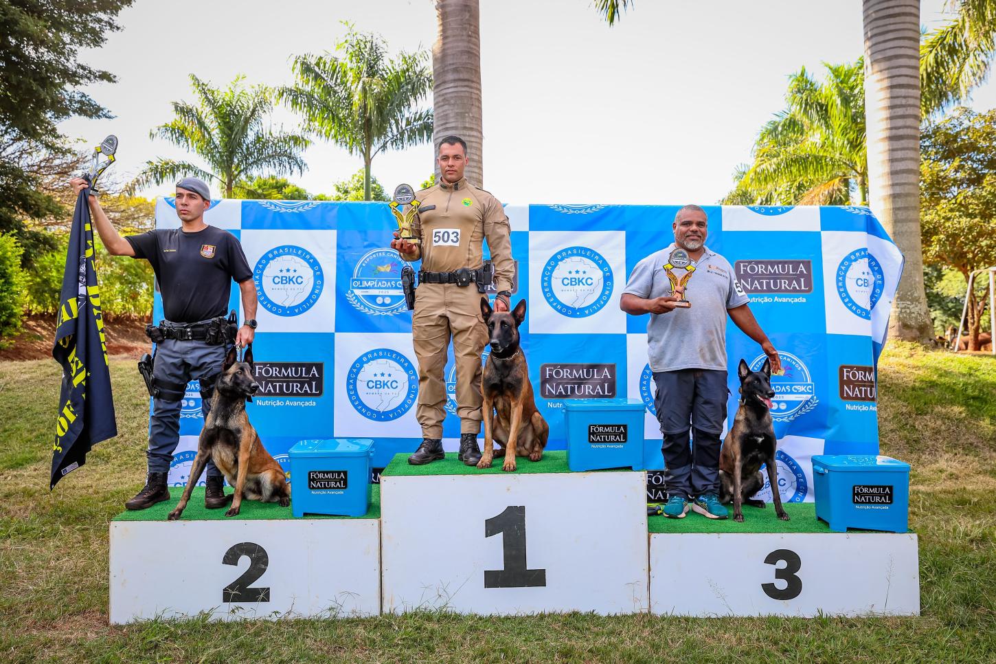 Policial Militar e cão farejador da PM de Cianorte são bicampeões em detecção de entorpecentes nas Olimpíadas Brasileiras de Cinofilia