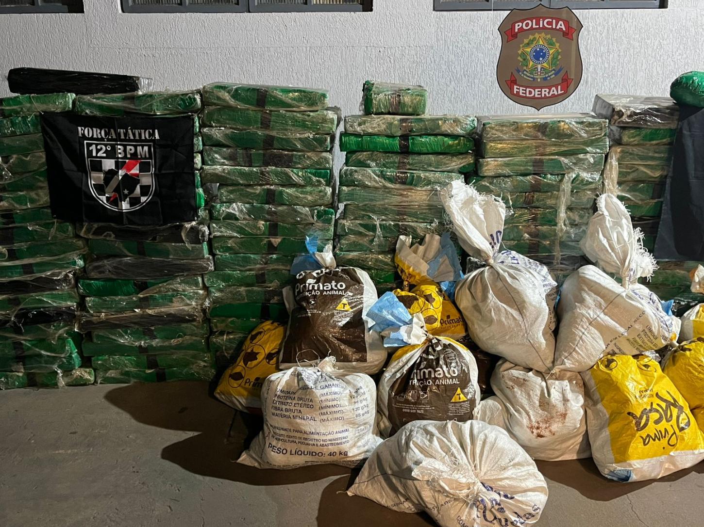 Ação policial apreende mais de uma tonelada de drogas em ilha próxima a Porto Camargo