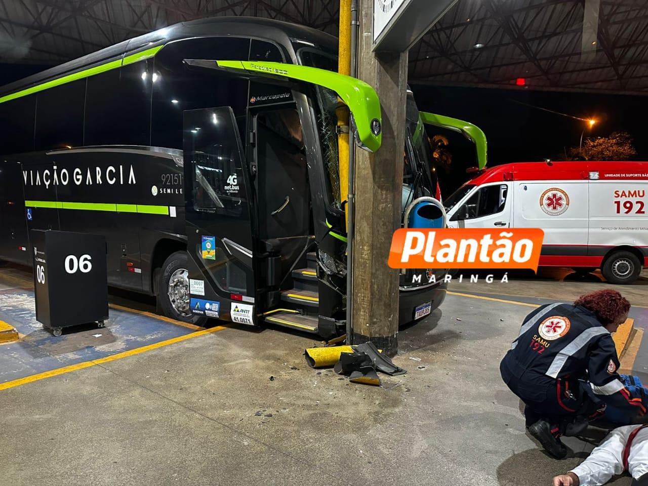 Funcionário é atropelado por ônibus no terminal rodoviário de Maringá