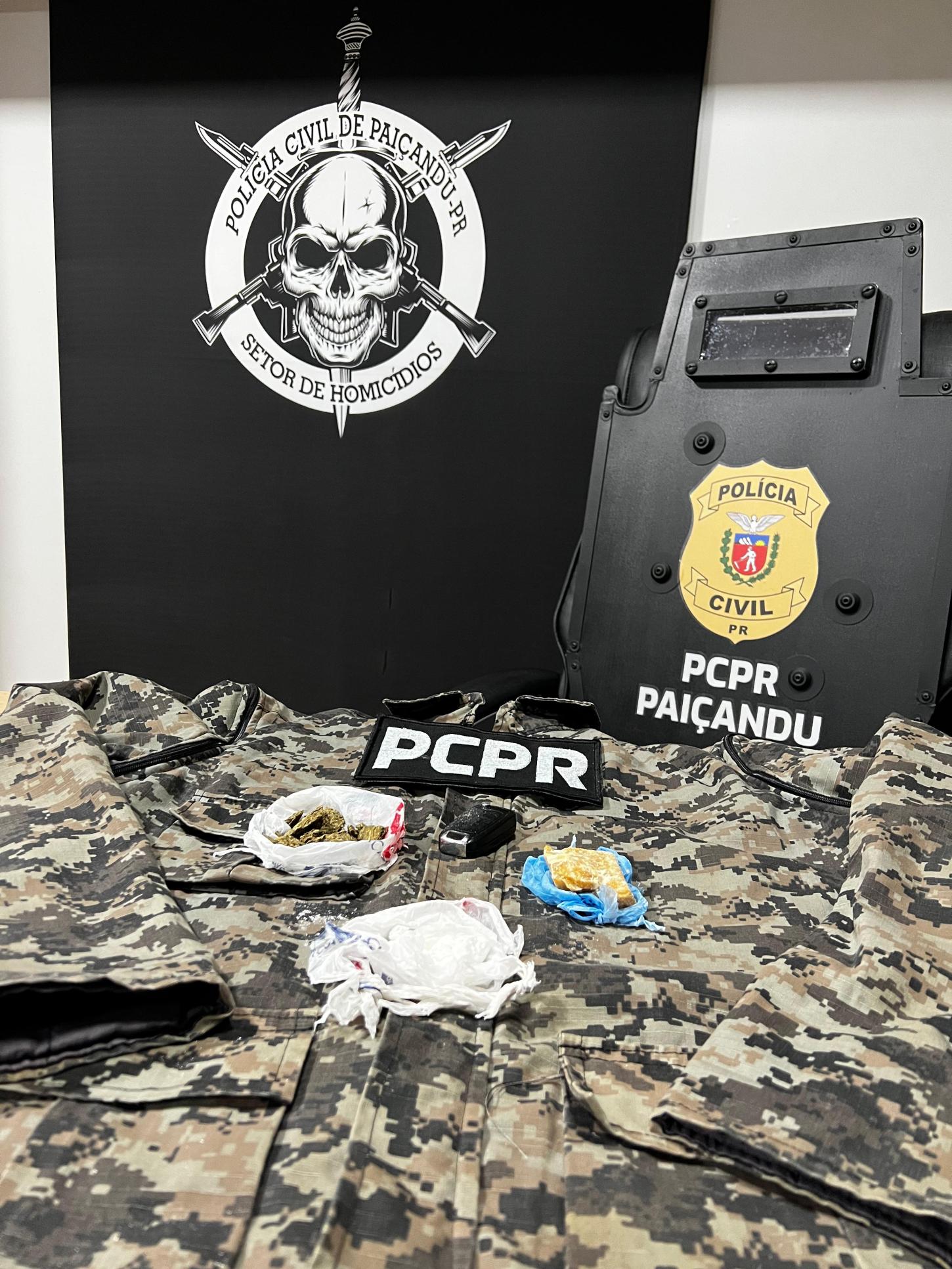 Homem que levou o próprio filho para matar desafeto é preso por homicídio e tráfico de drogas durante operação Polícia Civil em Paiçandu