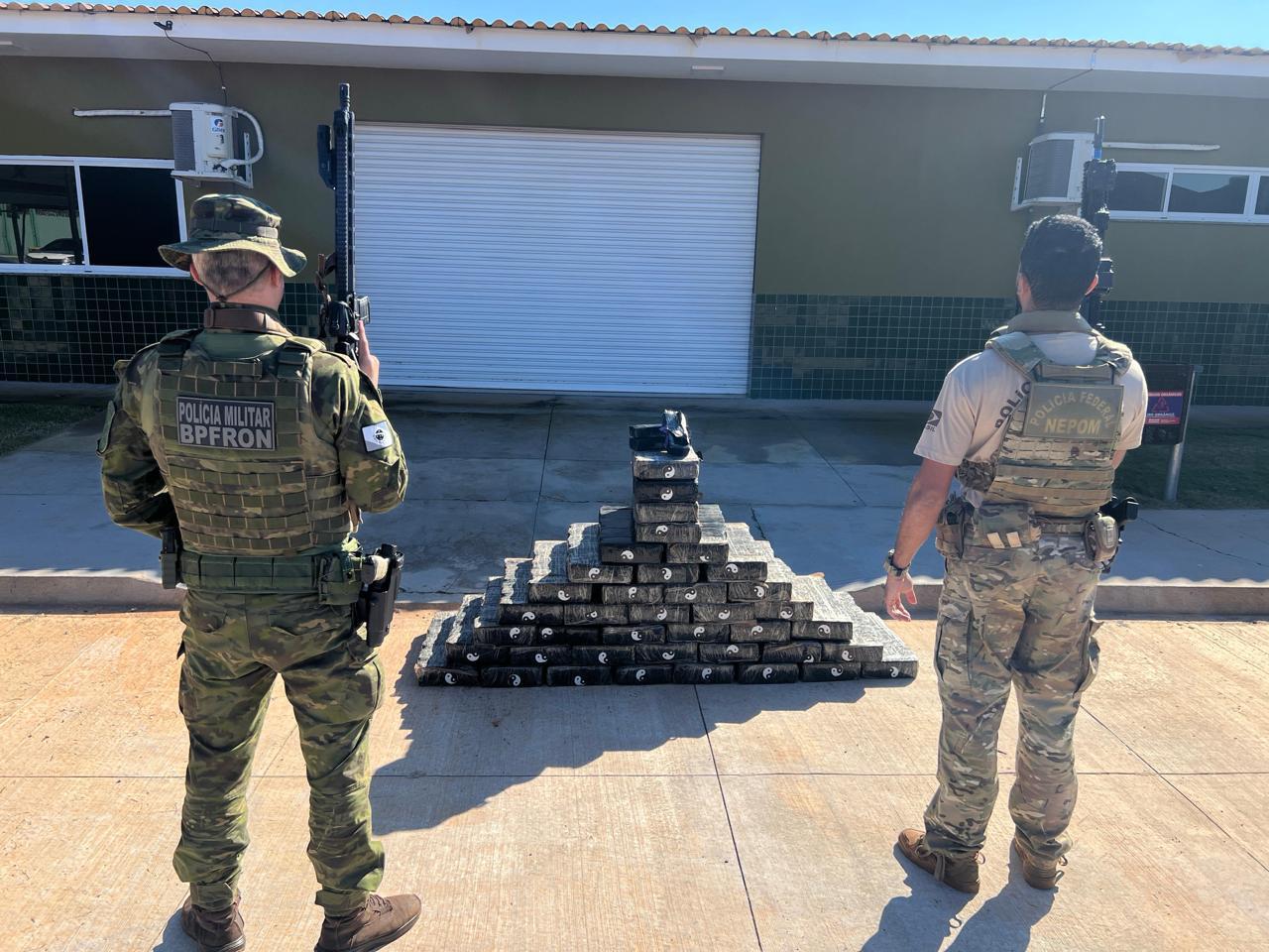 Operação apreende quase meia tonelada de maconha em área rural de Guaíra