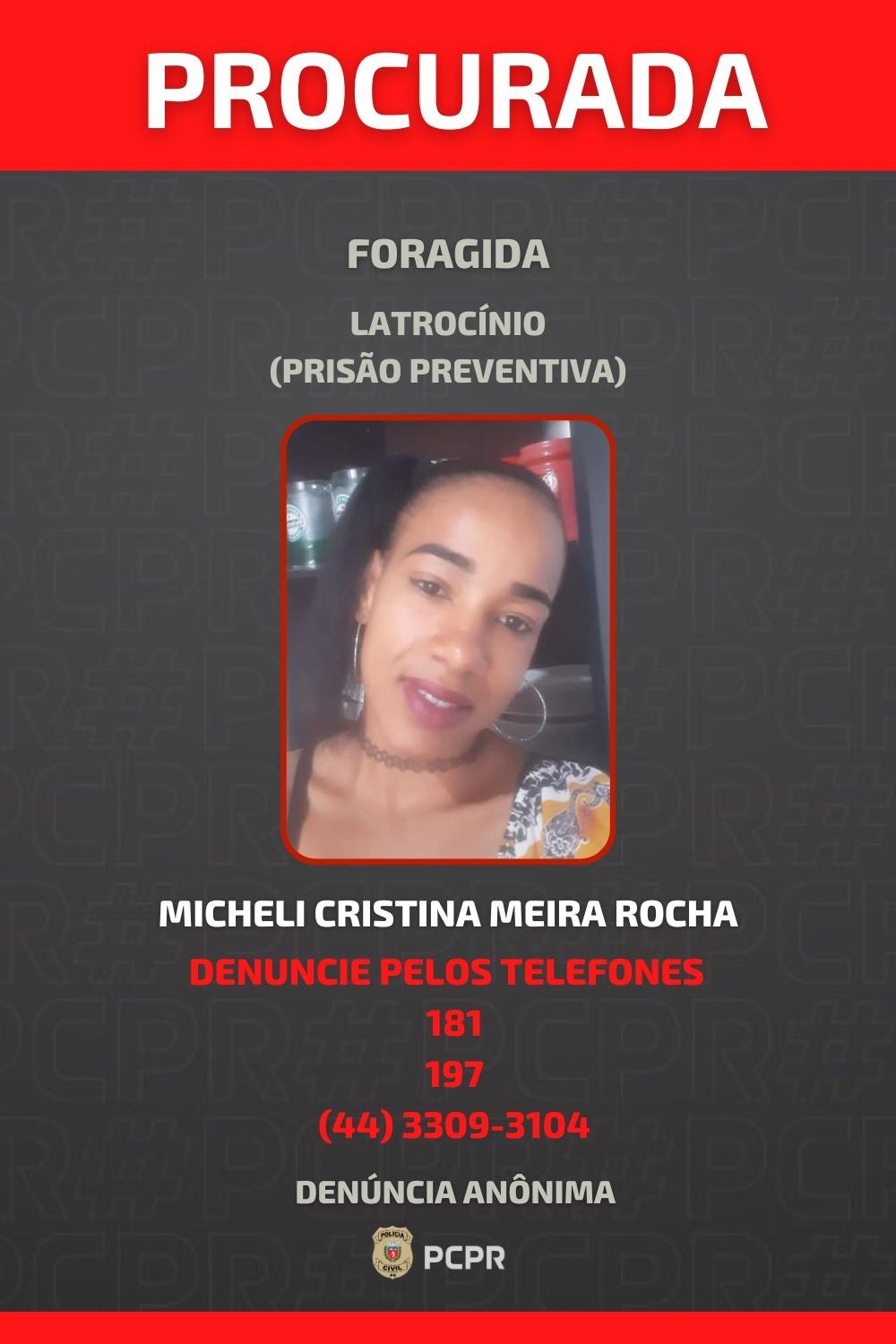 PCPR divulga foto de suspeita por latrocínio ocorrido em Maringá