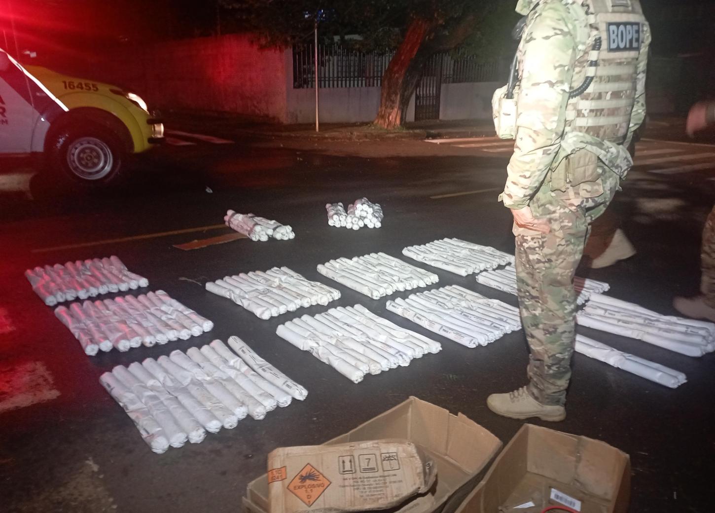 Polícia apreende 240 kg de explosivos em residência desocupada em Campo Mourão; Esquadrão anti-bombas foi acionado