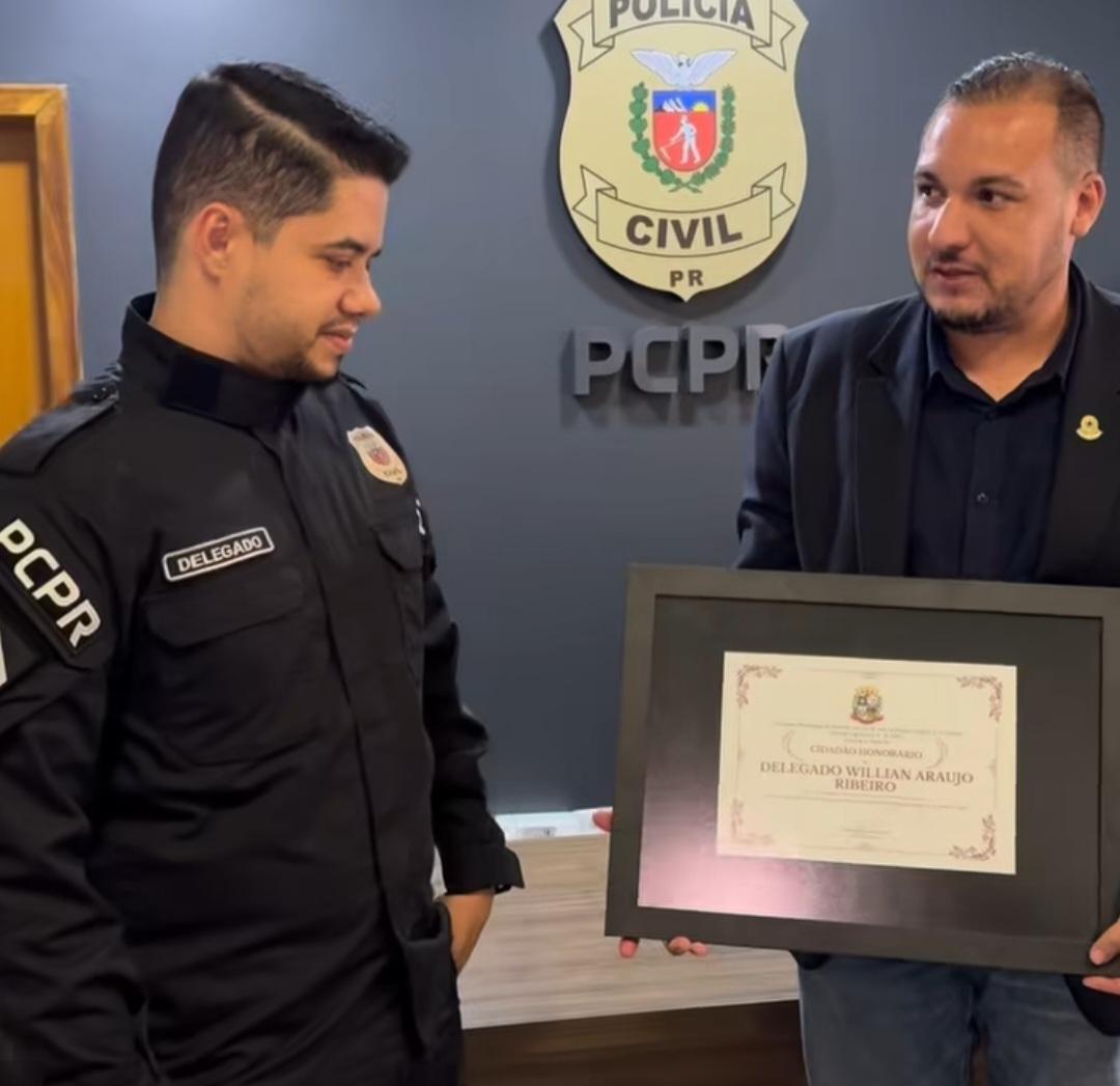 Delegado William Araújo recebe título de Cidadão Honorário de Sarandi