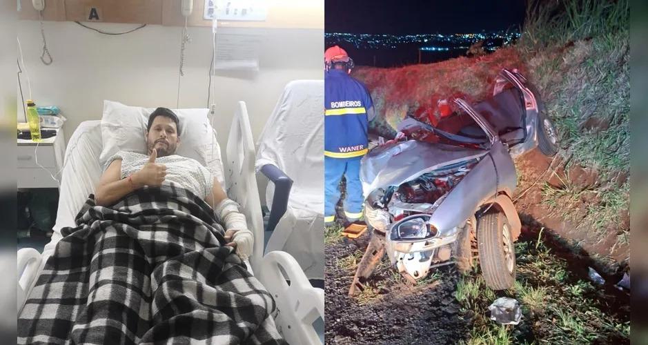 Socorrista recebe alta 9 dias após acidente: 'Estou vivo por um milagre'